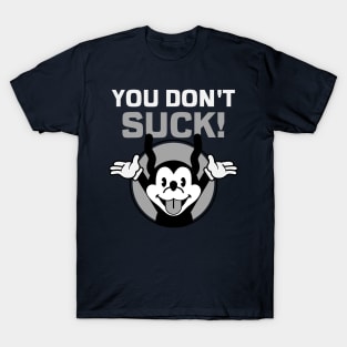 Funny Vintage "You Don't Suck!" Cartoon T-Shirt